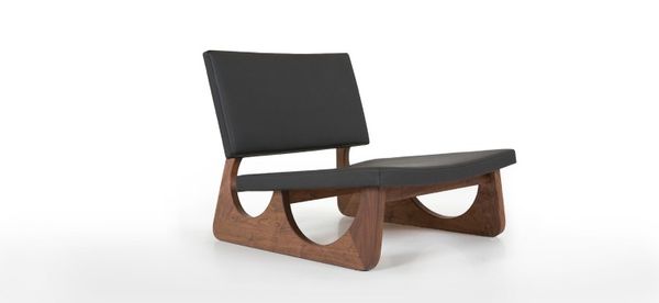 Sledge_lounge_chair_walnut_and_black_leather